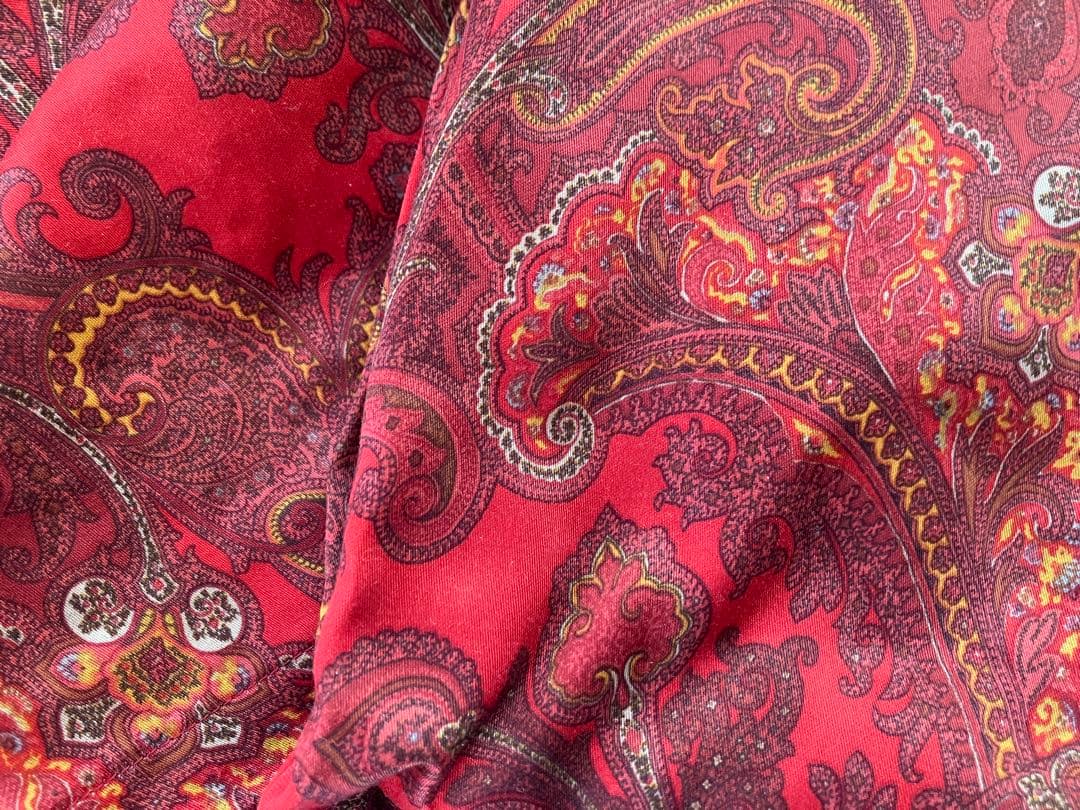 エトロ ETRO ペイズリー柄パジャマ Sサイズ 赤