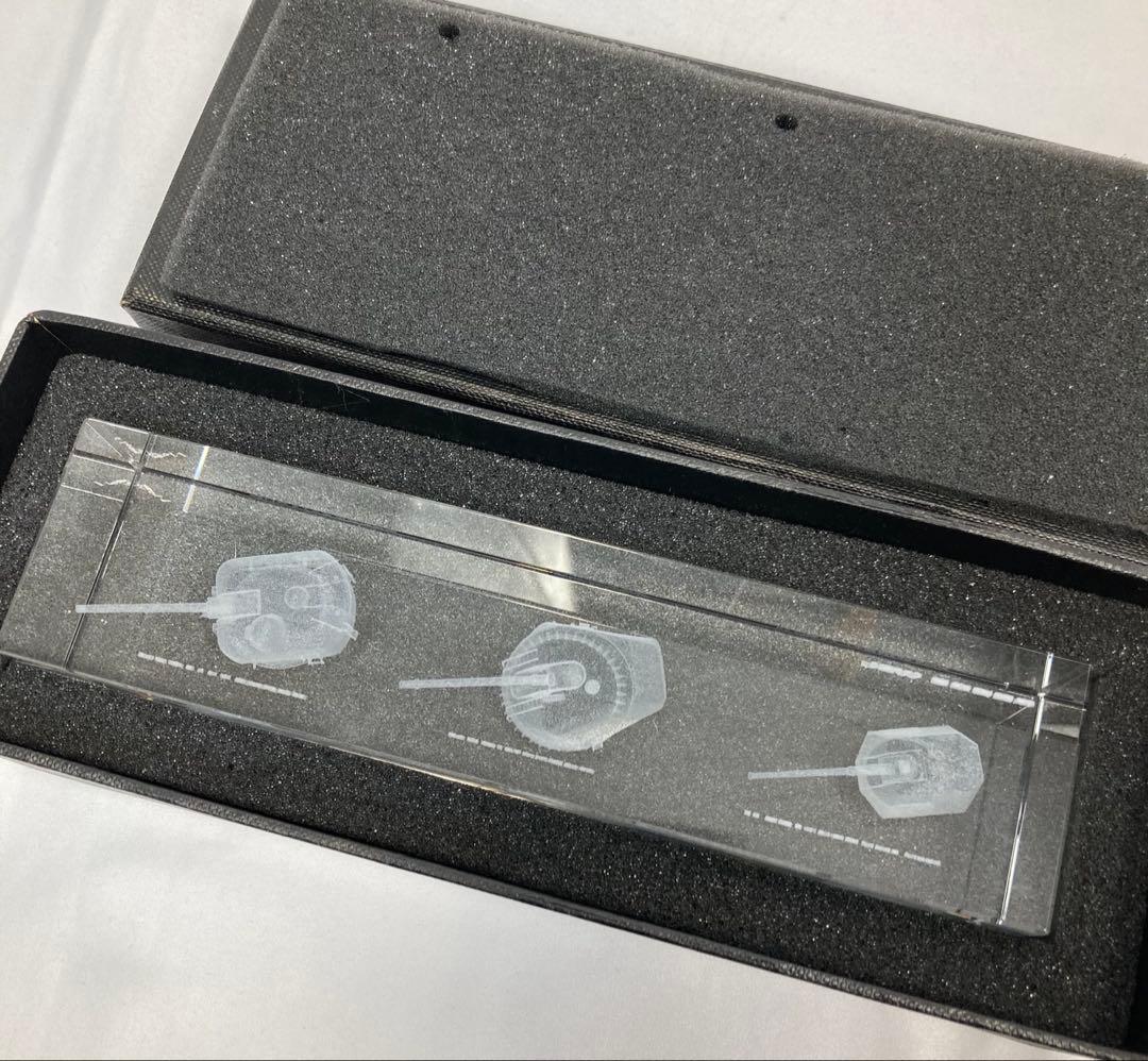 1106N9パ 限定 非売品 3Dクリスタルガラス 海上自衛隊護衛艦搭載主砲