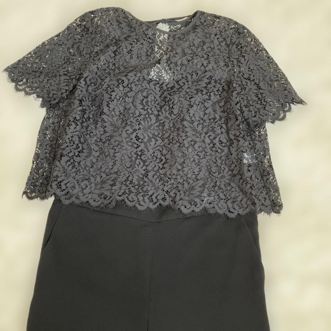 【美品】MUVEILミュベール　オールインワン　サロペット　レースボレロ