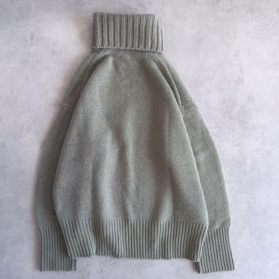極美品▲定価3万▲GALERIE VIE ファインウール ハイネックプルオーバー