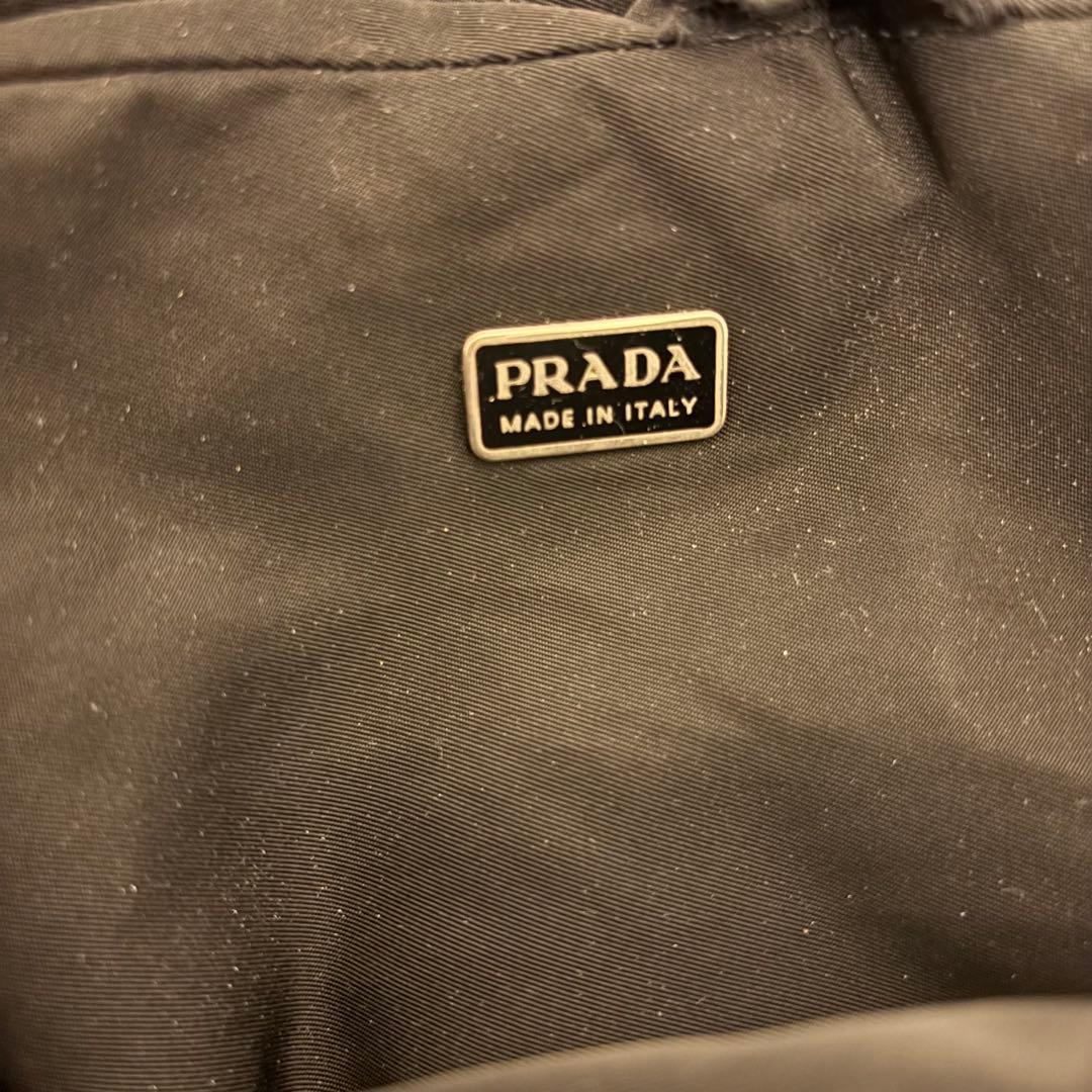 PRADA ショルダーバッグ ウエスト 2way ナイロン 三角ロゴ 黒
