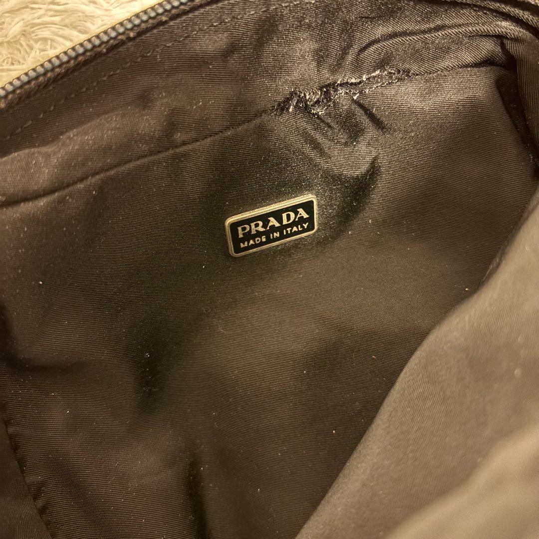PRADA ショルダーバッグ ウエスト 2way ナイロン 三角ロゴ 黒