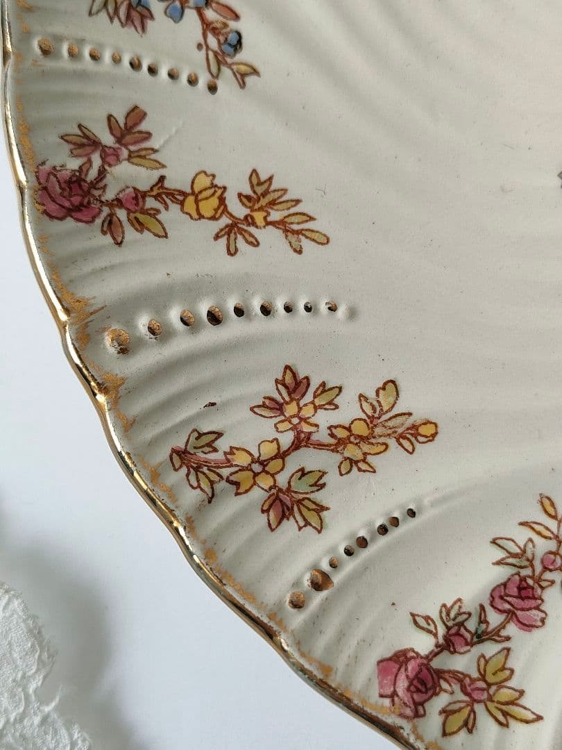 希少　美品　サルグミンヌ　ルイ15世　平皿　フランスアンティーク　A