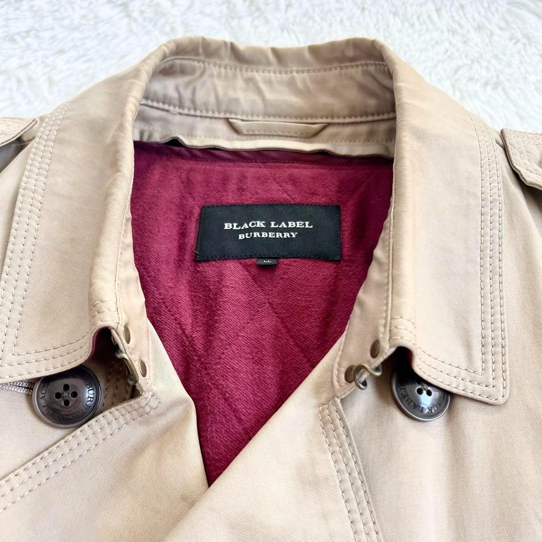 バーバリーブラックレーベル トレンチコート ライナー ノバチェック　XL