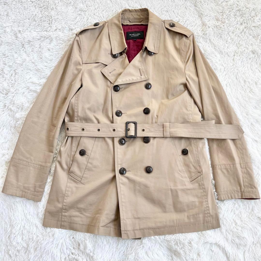 バーバリーブラックレーベル トレンチコート ライナー ノバチェック　XL
