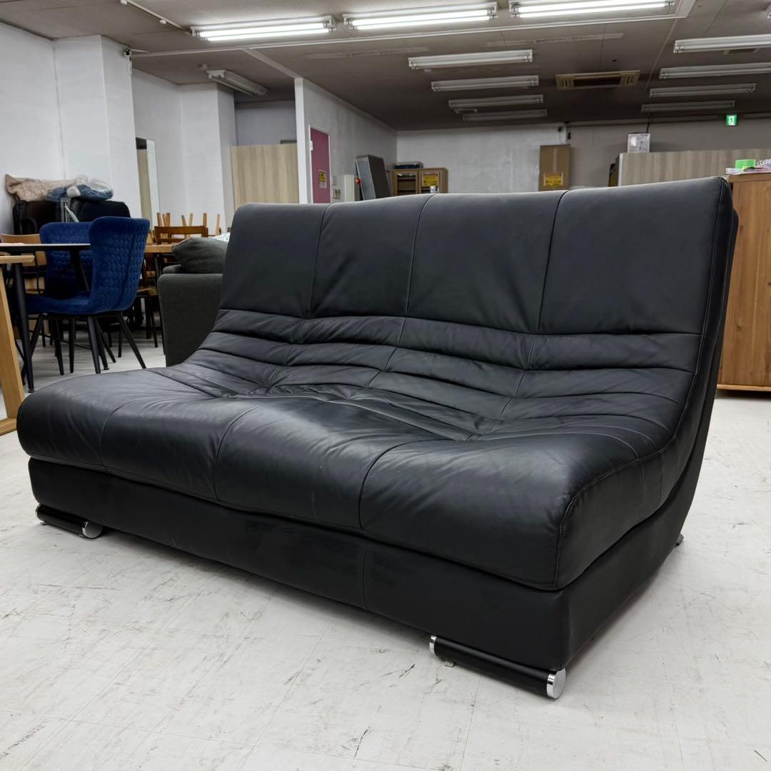 ニトリ 本革製 150cm幅2人掛けソファ ラヴソファ