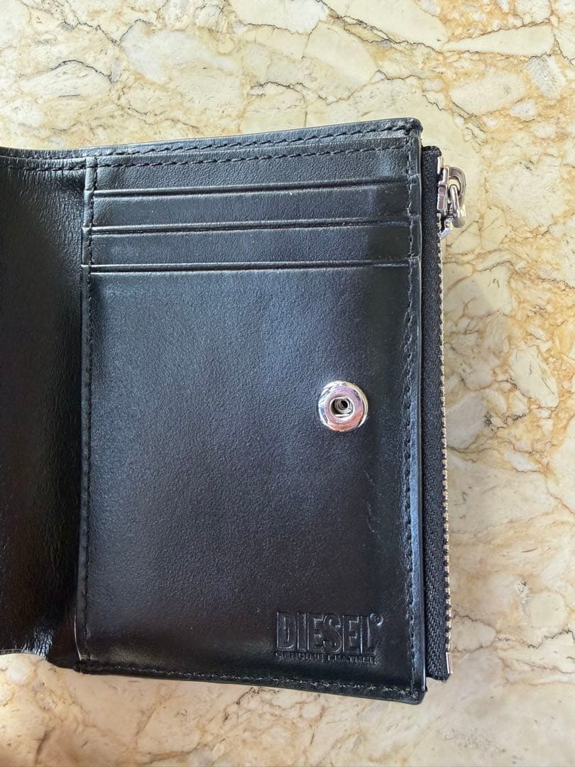 DIESEL ディーゼル 二つ折り財布 ブラック