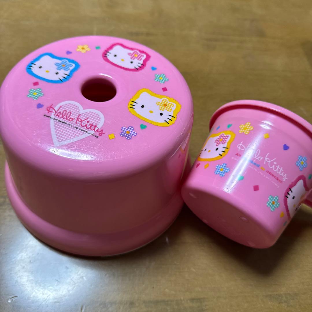 いちごキティ ザル ボウル キティ お玉 へら 泡立て器 レトロ 当時物 レア