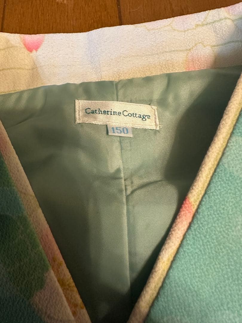 Catharine Cottage 八重桜薄青上着×桃色袴　150 セット