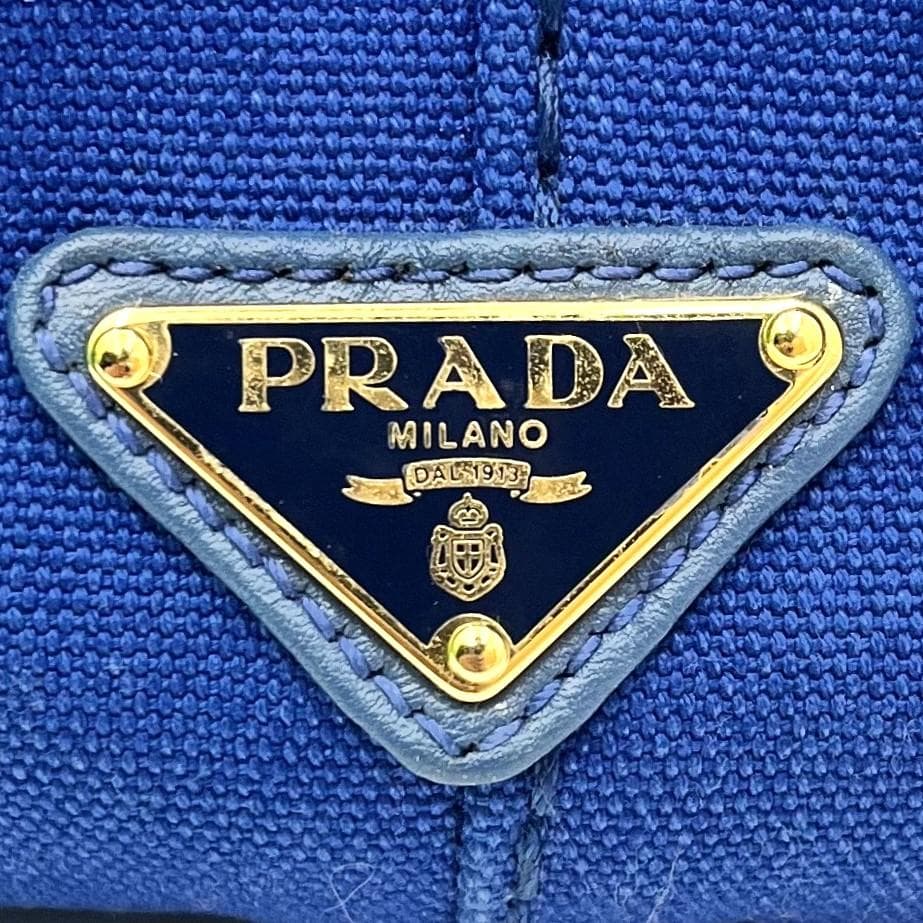 ★PRADA プラダ カナパ ハンドバッグ ブルー 正規品
