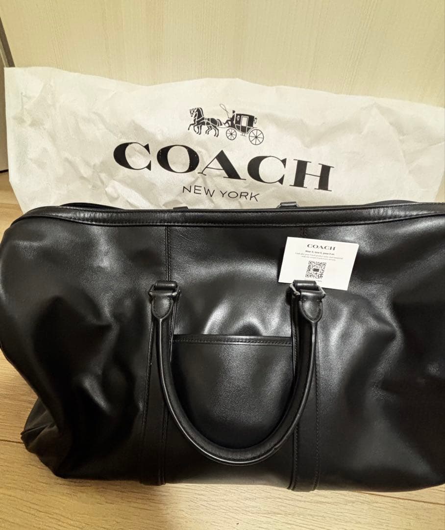 COACHレザー　ボストンバッグ　美品　コーチ