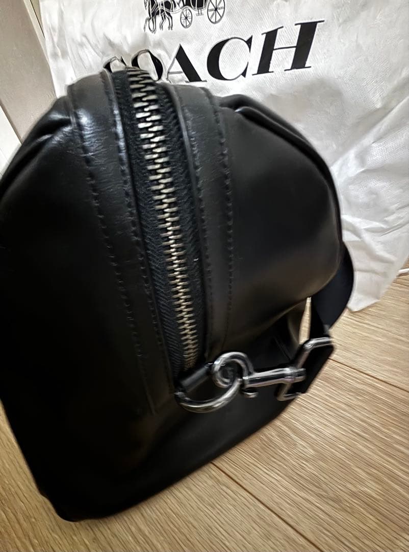 COACHレザー　ボストンバッグ　美品　コーチ