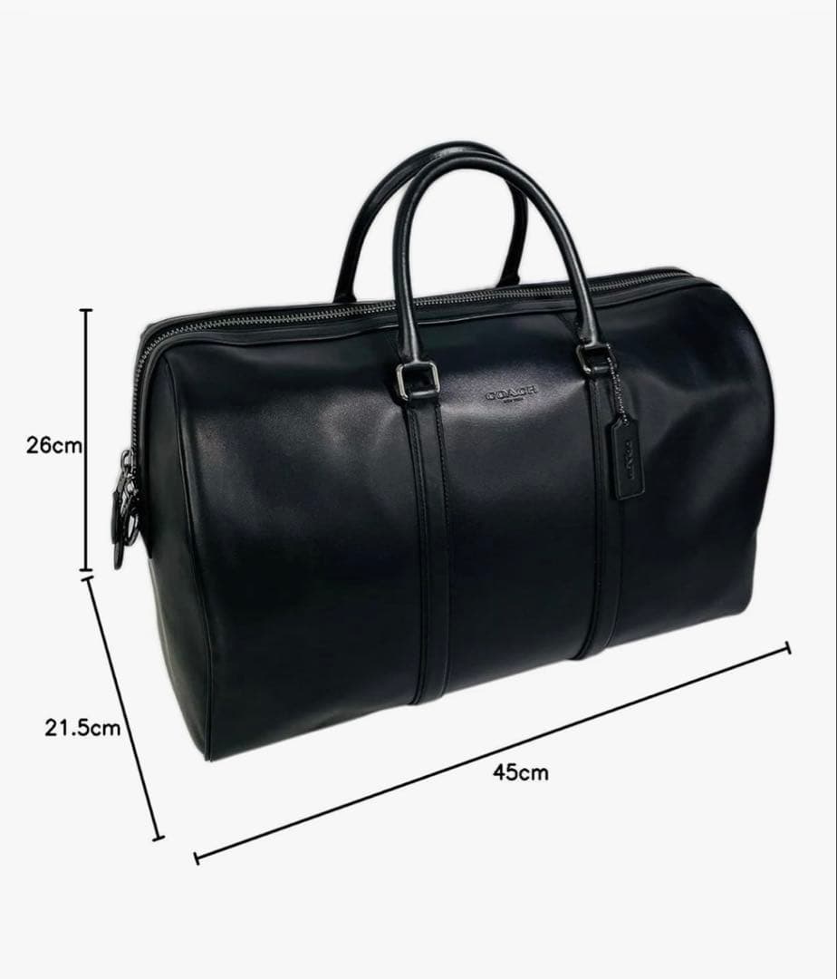 COACHレザー　ボストンバッグ　美品　コーチ