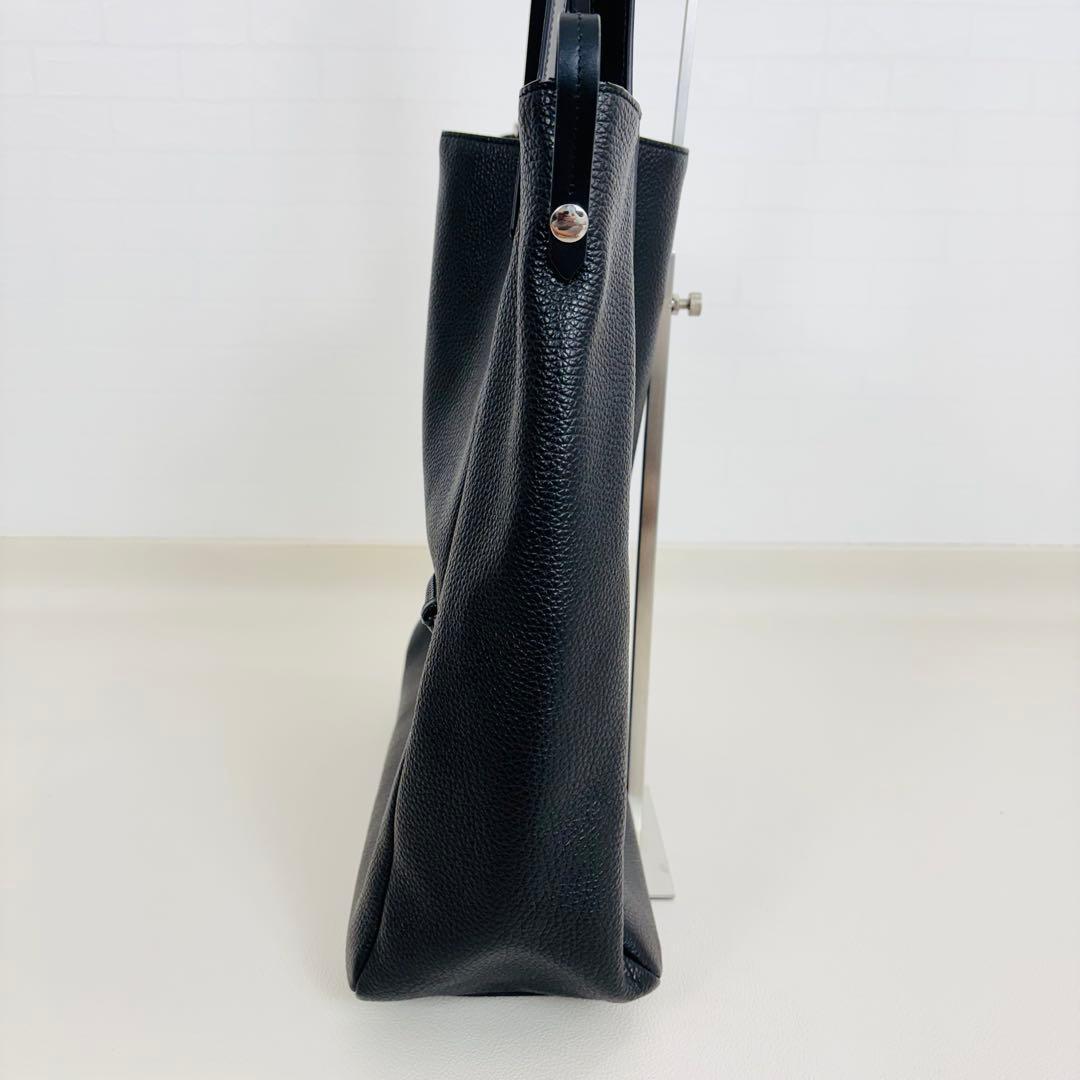 2721【美品】FURLA 本革 トートバッグ レザー A4収納 リバーシブル
