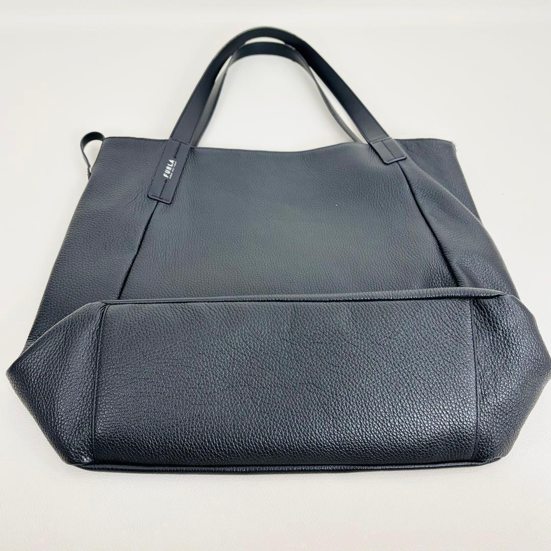 2721【美品】FURLA 本革 トートバッグ レザー A4収納 リバーシブル