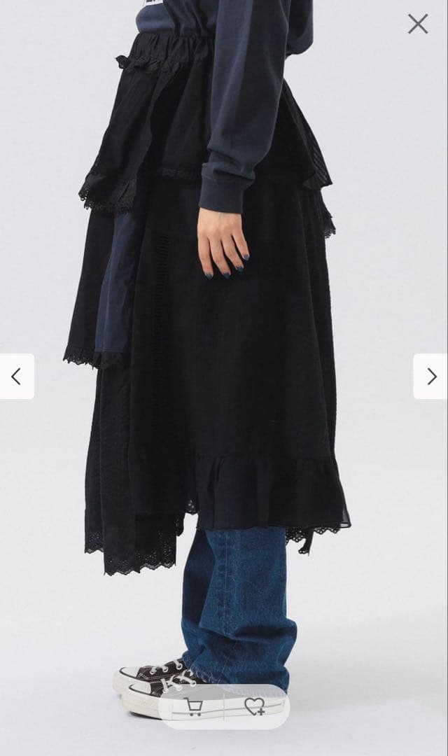 【25AW】【完売】BEAMS BOY TORI-TO / ティアード スカート