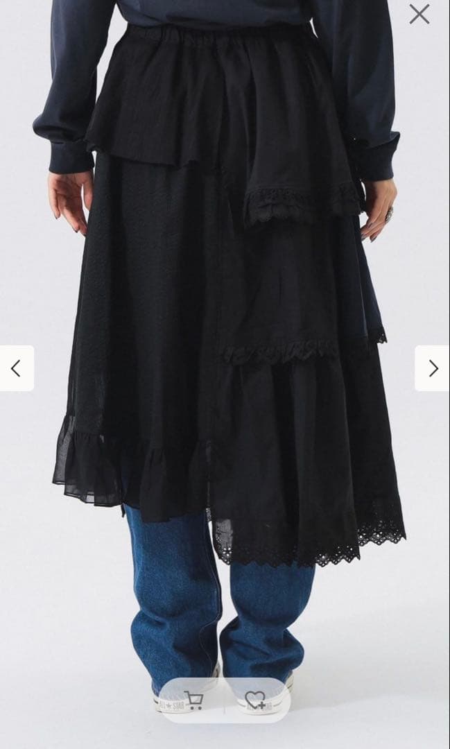 【25AW】【完売】BEAMS BOY TORI-TO / ティアード スカート
