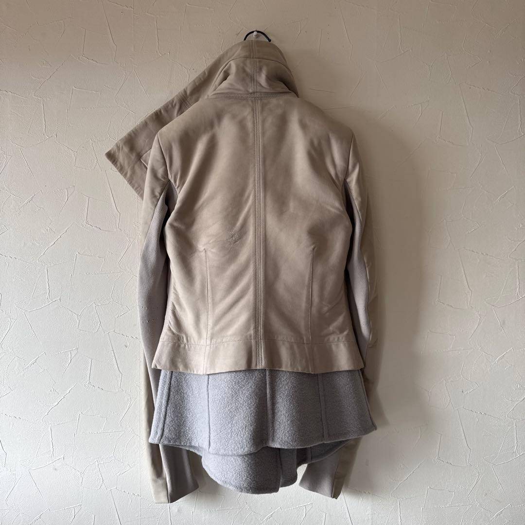 Rick Owens リックオウエンス ラムレザー カシミア ジャケット