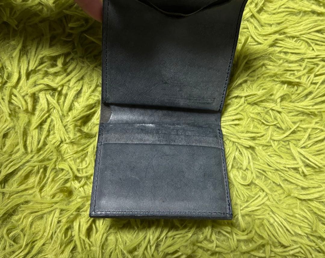 Hender scheme flap wallet ネイビー