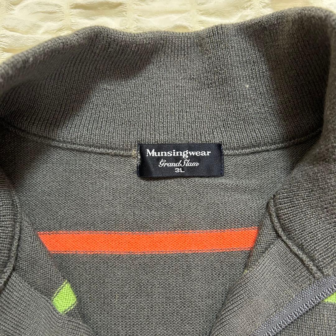 Munsingwear マンシング ゴルフ ハーフジップセーター ニット 3L