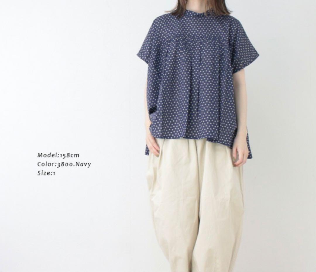 ★*o様 【新品】SOIL ソイル　コットンボイルスモールフラワープリント　シャ