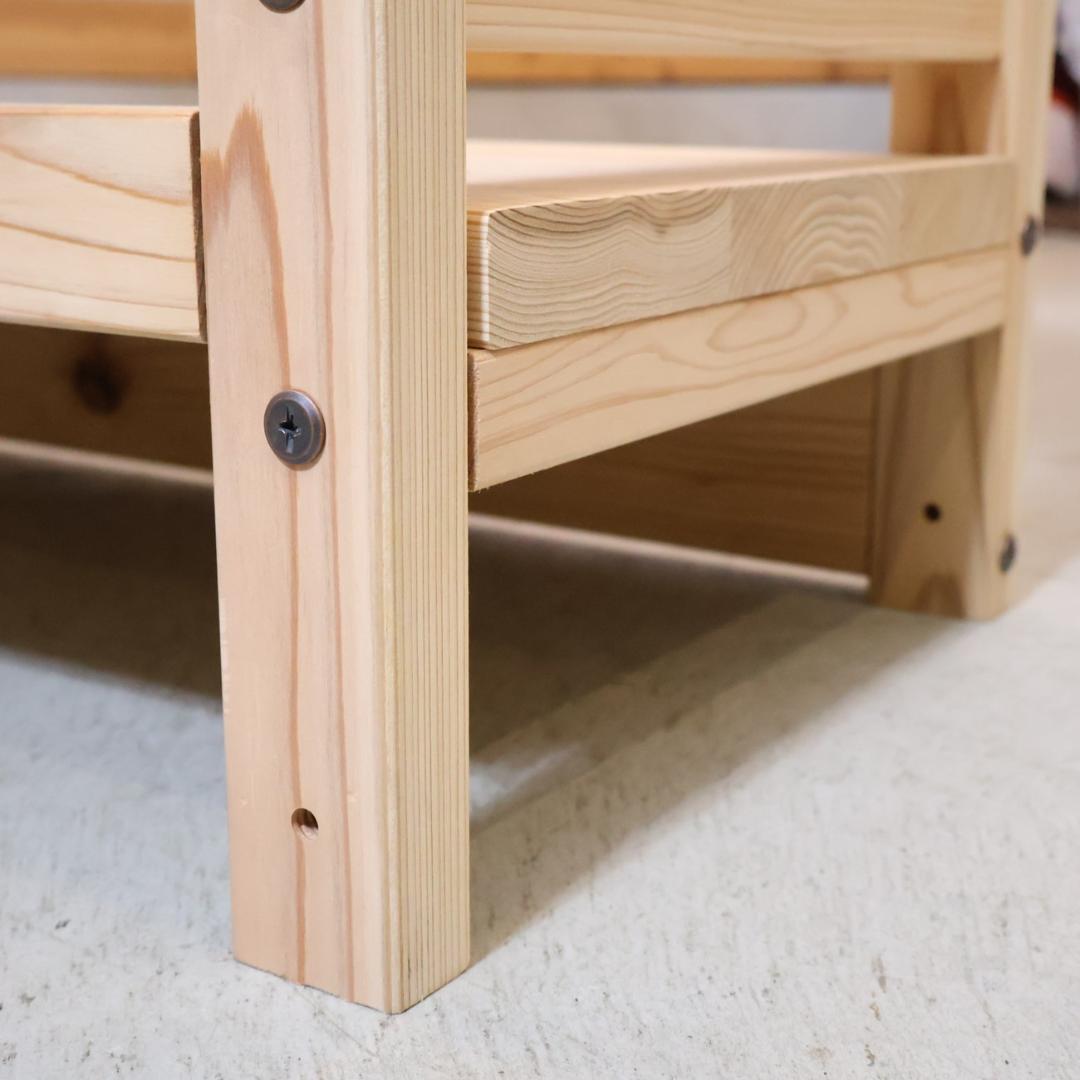 日田杉 天然木頑丈ラック 収納ラック 天然木 本棚 書棚 ディスプレイラック