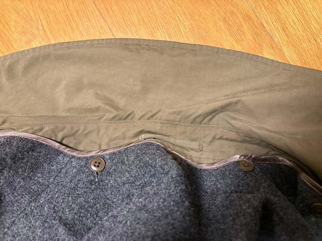 定価13.2万円 19aw サイズ1 COMOLI タイロッケンコート カーキ