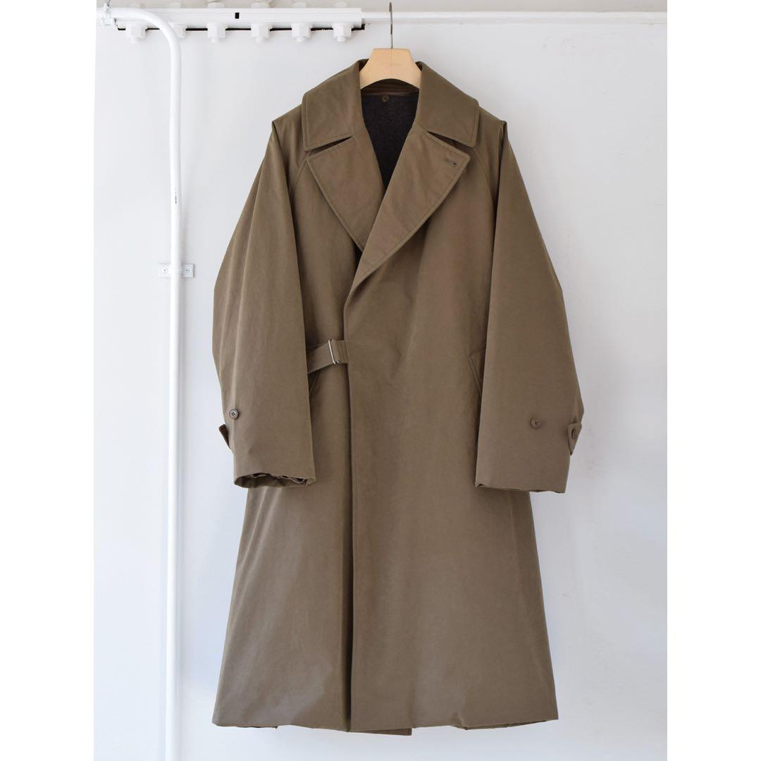 定価13.2万円 19aw サイズ1 COMOLI タイロッケンコート カーキ