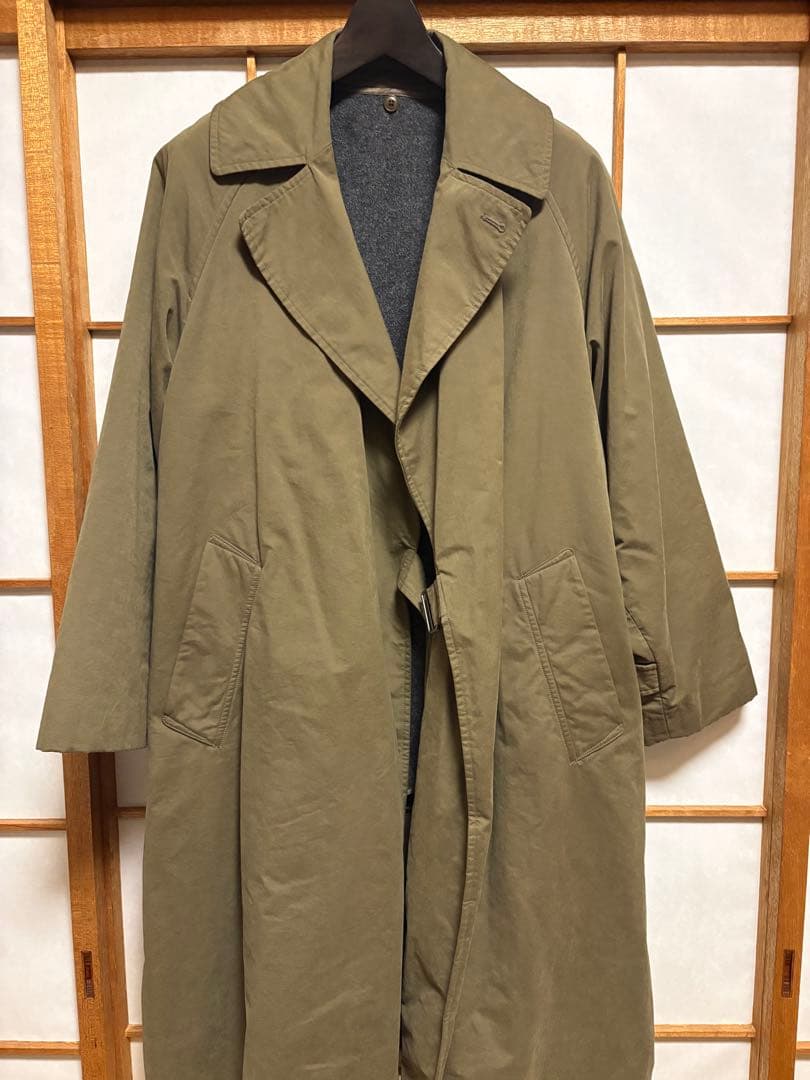 定価13.2万円 19aw サイズ1 COMOLI タイロッケンコート カーキ