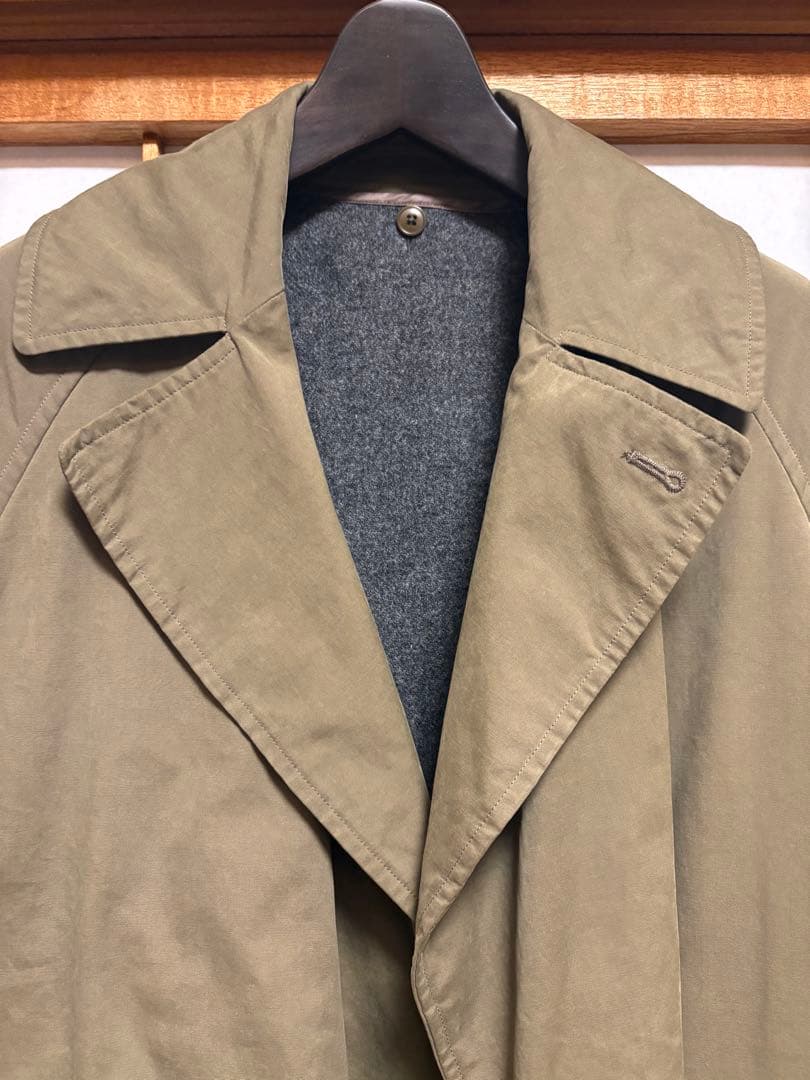 定価13.2万円 19aw サイズ1 COMOLI タイロッケンコート カーキ