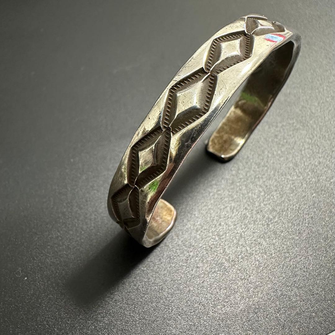 Navajo Emerson Bill ダイヤスタンプワーク バングル