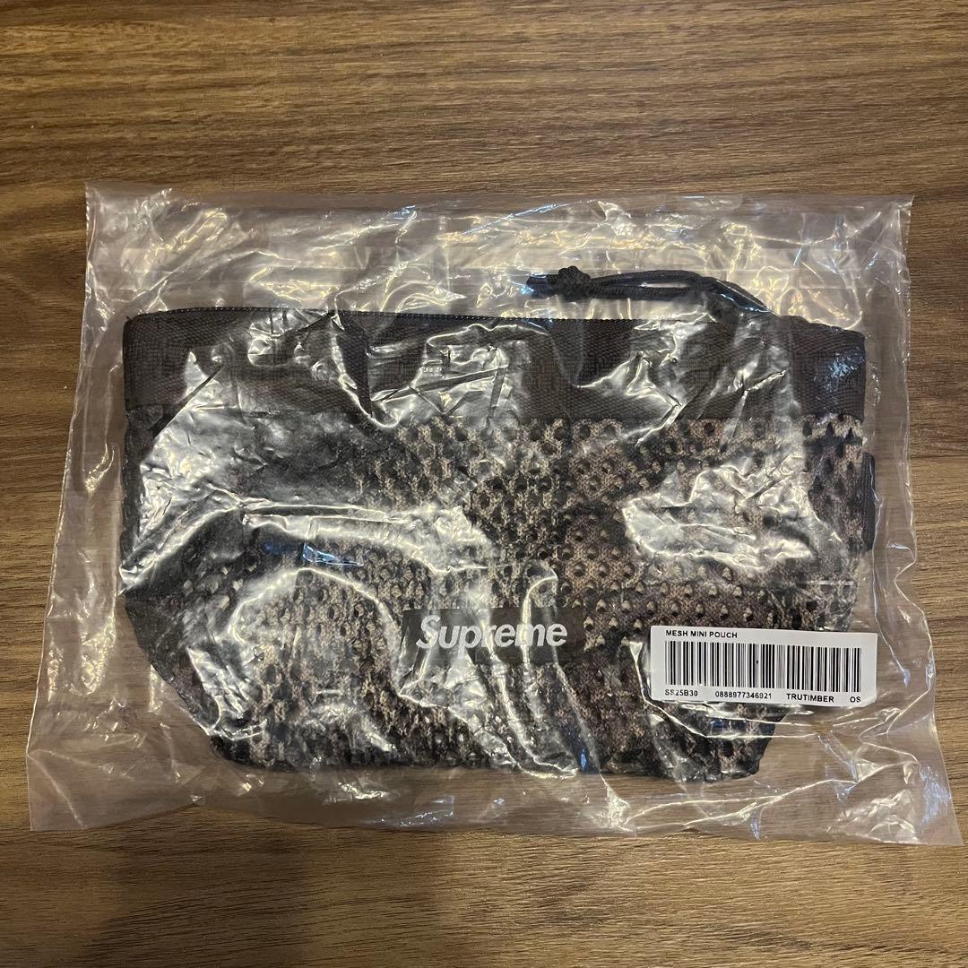 Supreme Mesh Mini Pouch Timber Camo 迷彩
