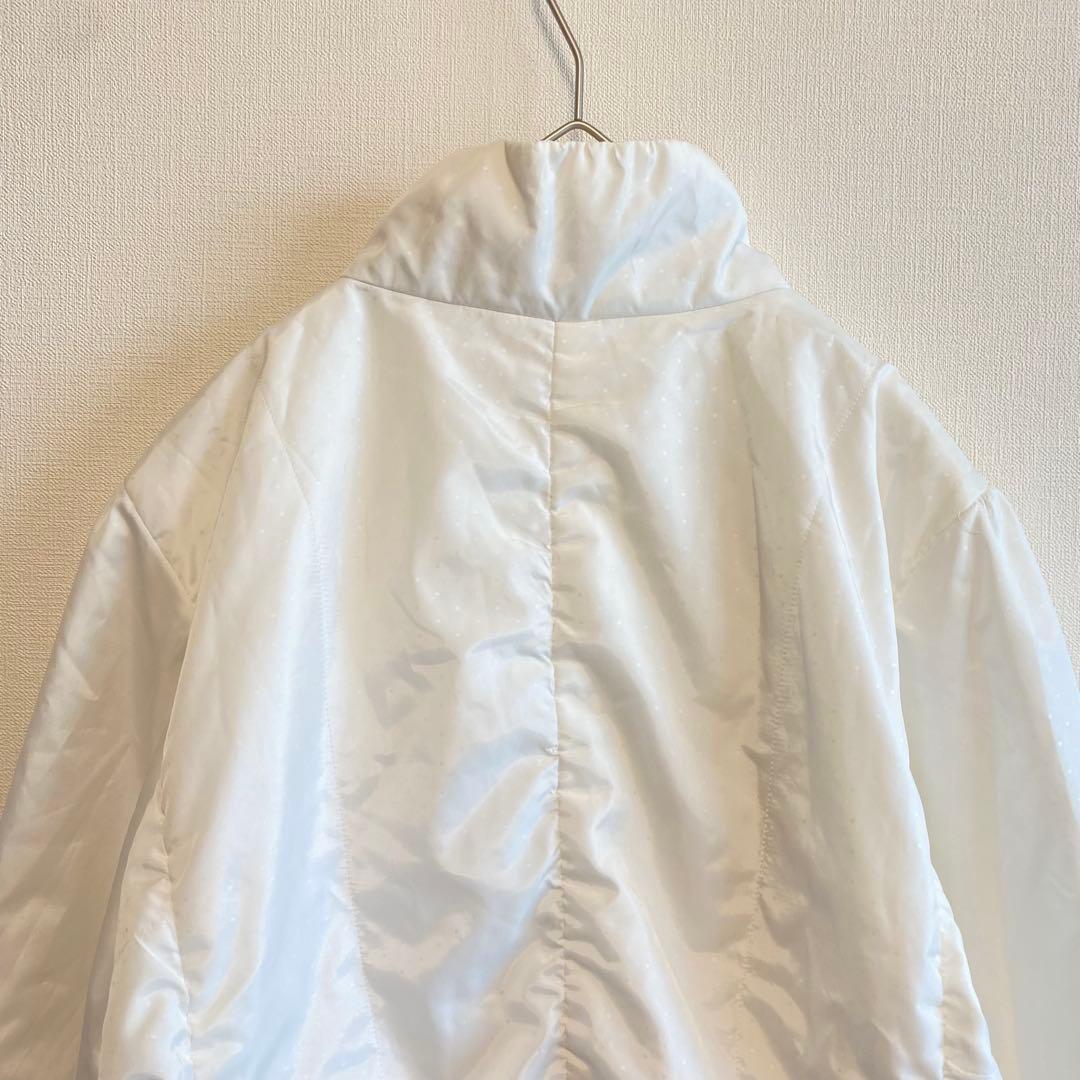 カステルバジャック ゴルフ 中綿ジャケット　パンツ セットアップ 白 M 防寒