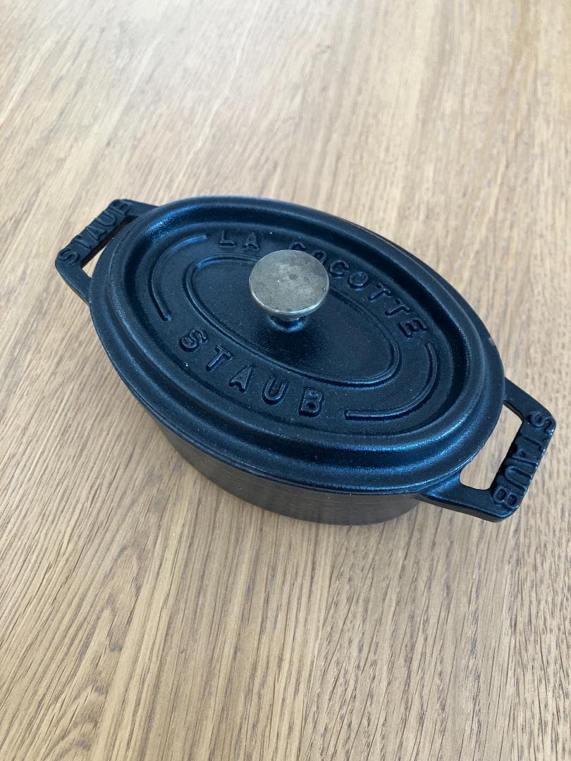 STAUB ストウブ ミニココットオーバル11㎝ 鋳物 黒