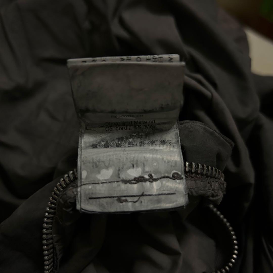 Rick Owens DRKSHDW 製品染め比翼ステンカラーコート