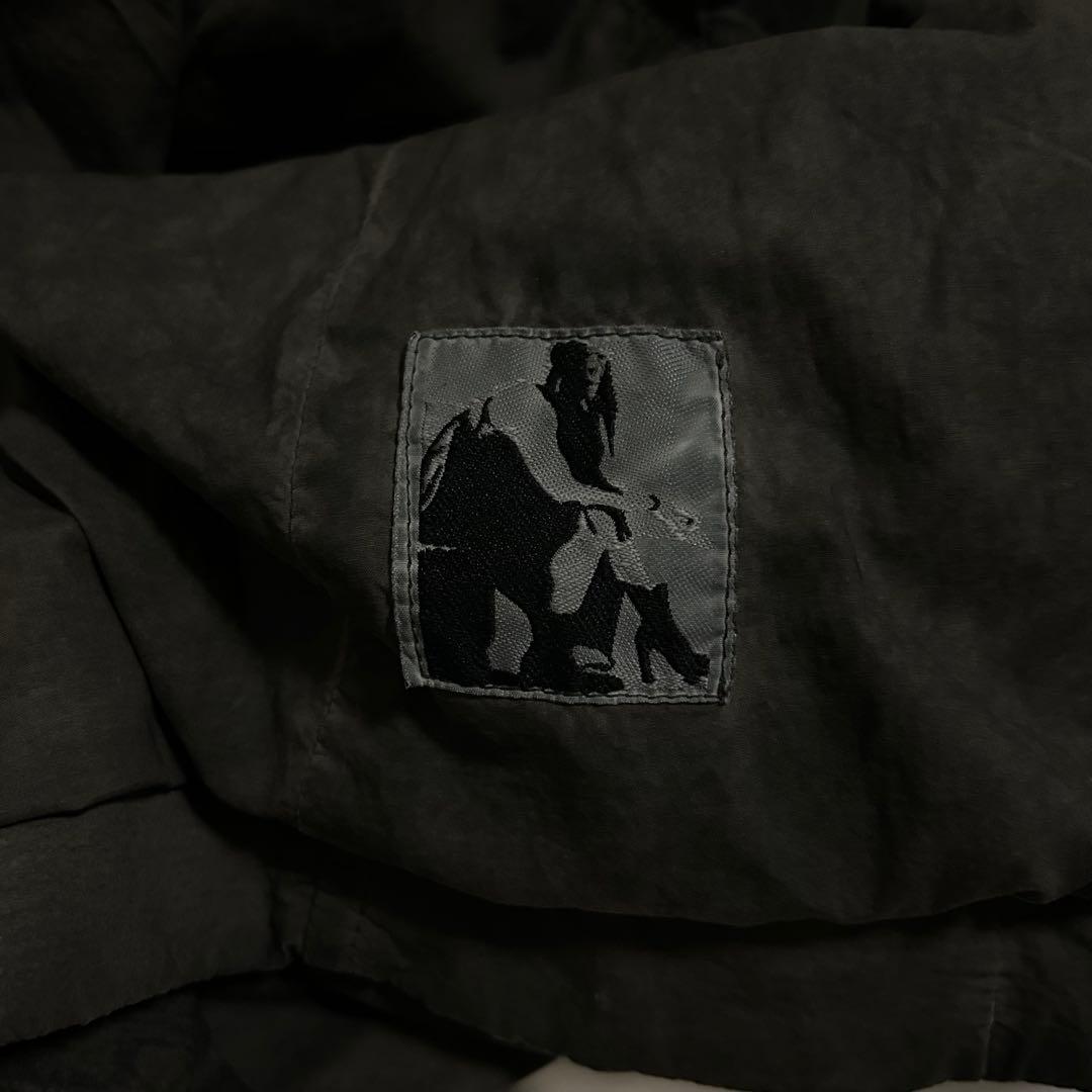 Rick Owens DRKSHDW 製品染め比翼ステンカラーコート
