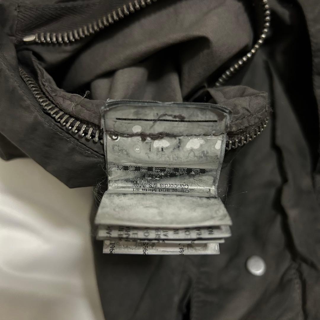 Rick Owens DRKSHDW 製品染め比翼ステンカラーコート
