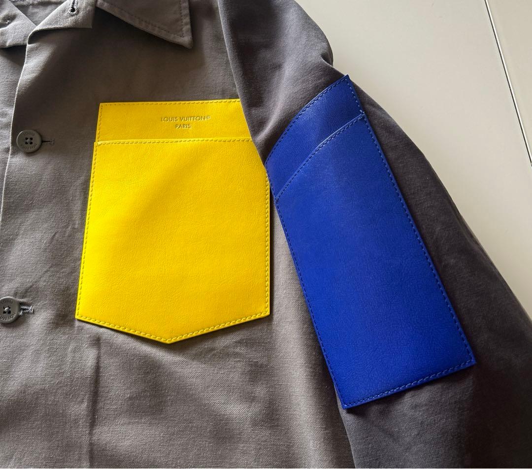 LOUIS VUITTON カラーブロックデザイン 長袖シャツ XS
