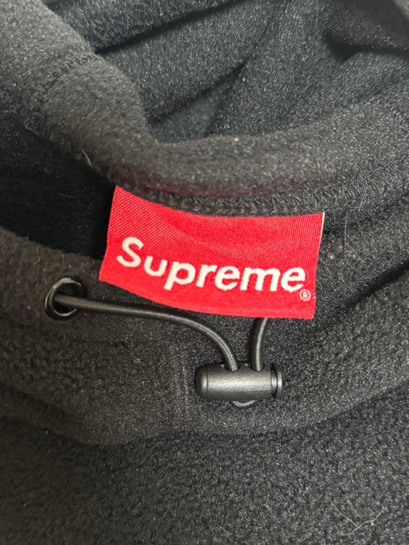 Supreme polartec フリース パーカー サイズM　ブラック