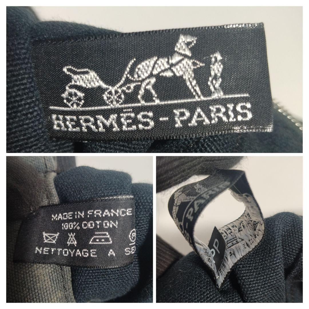 エルメス HERMES フールトゥ GM キャンバス トートバッグ ブラック 黒