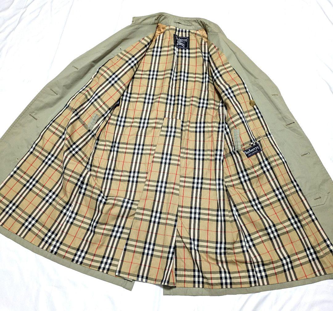 極美品　英国製 90s バーバリー　トレンチコート　ノバチェック　ロング丈　XL