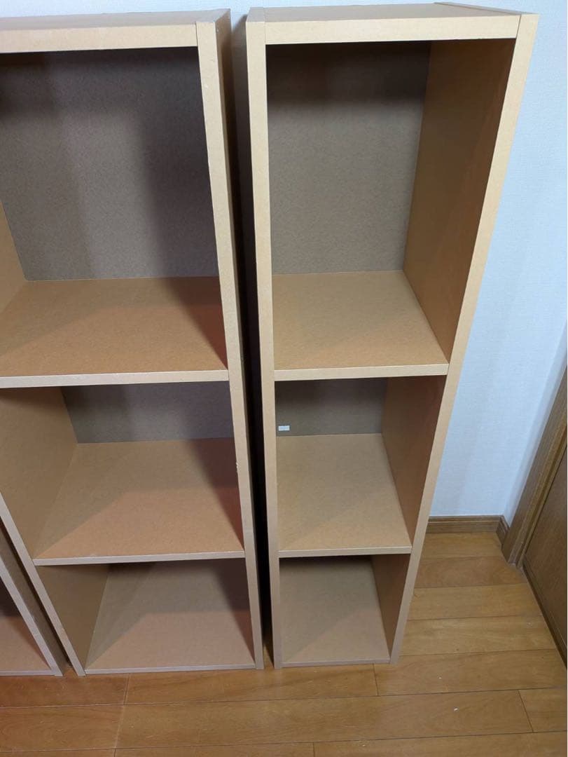 ■送料込■無印 MUJI パルプボードボックス 3段 棚 シェル廃盤カラーBOX