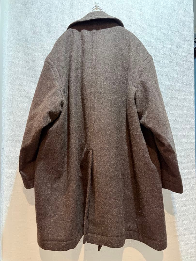 ジャケット・アウター YOKE OVERSIZED DOUBLE BREASTED HALF COAT