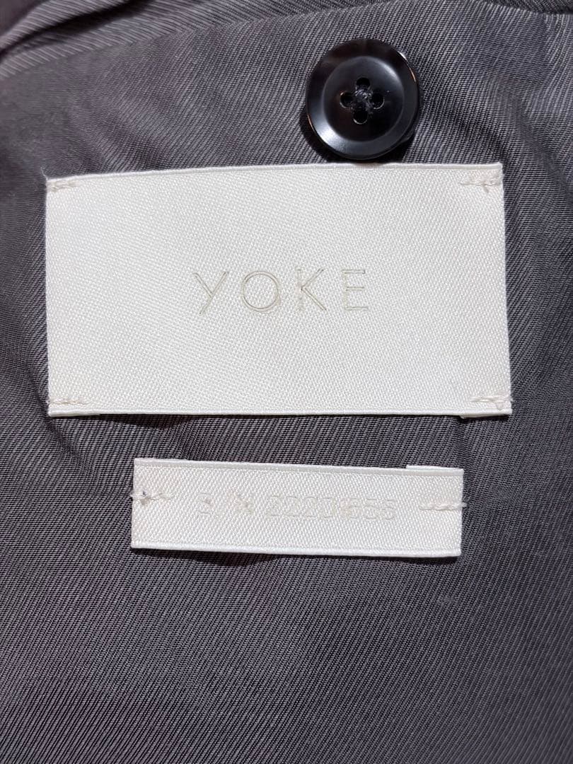 ジャケット・アウター YOKE OVERSIZED DOUBLE BREASTED HALF COAT