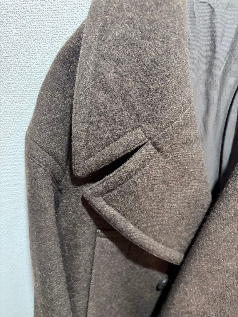 ジャケット・アウター YOKE OVERSIZED DOUBLE BREASTED HALF COAT