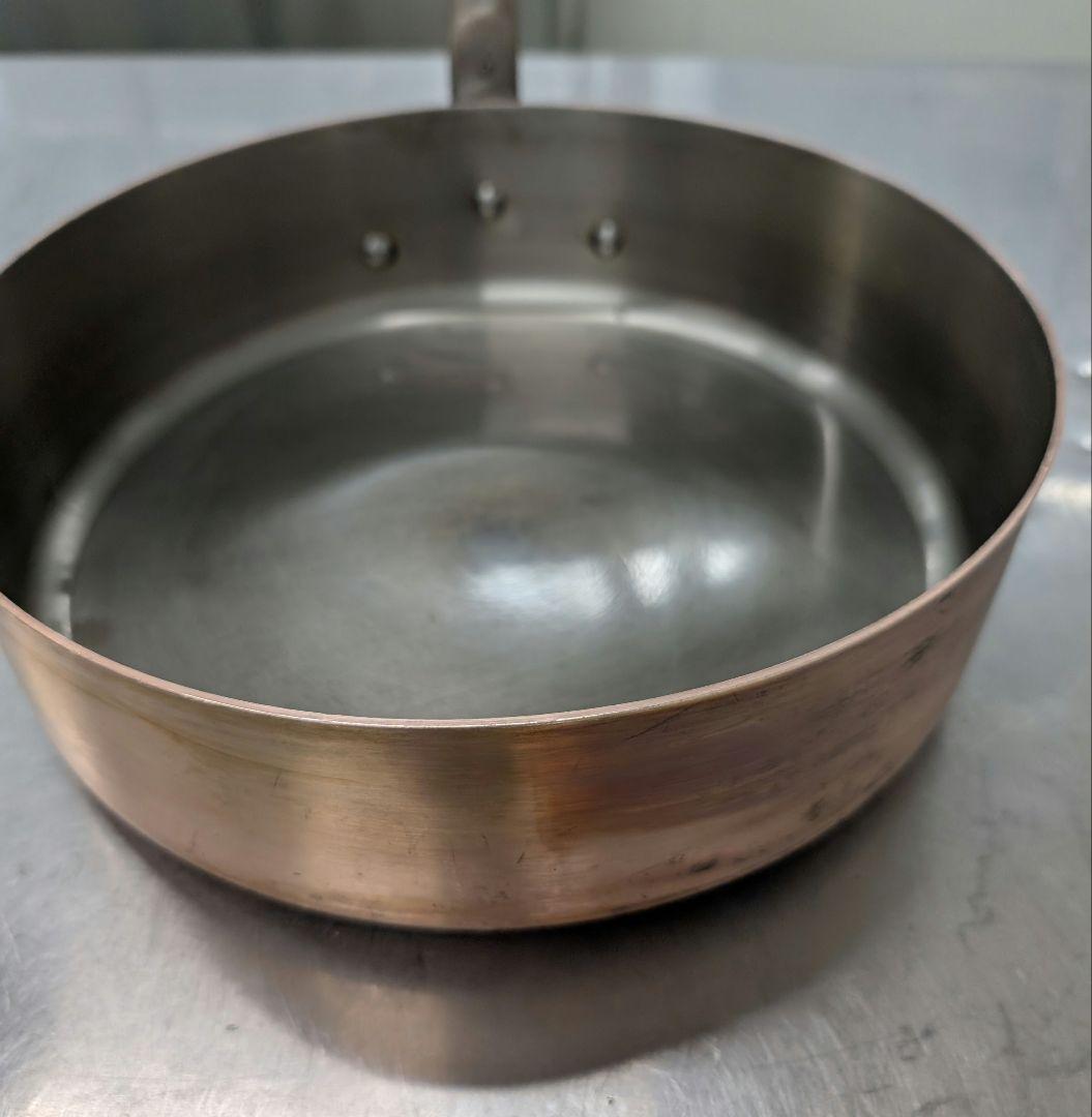 アンティーク　銅製 片手鍋 約28cm
