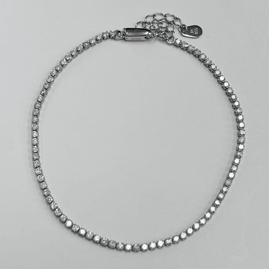 PT900/850 プラチナ ダイアモンド1CT ブレスレット