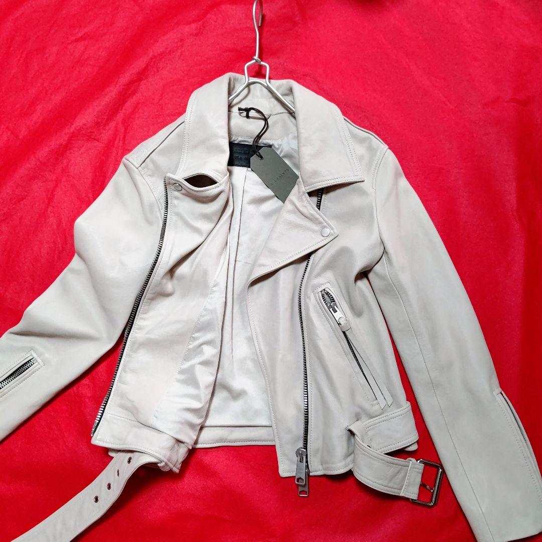 【新品 100100円】高級 ALLSAINTS シープスキン レザージャケット