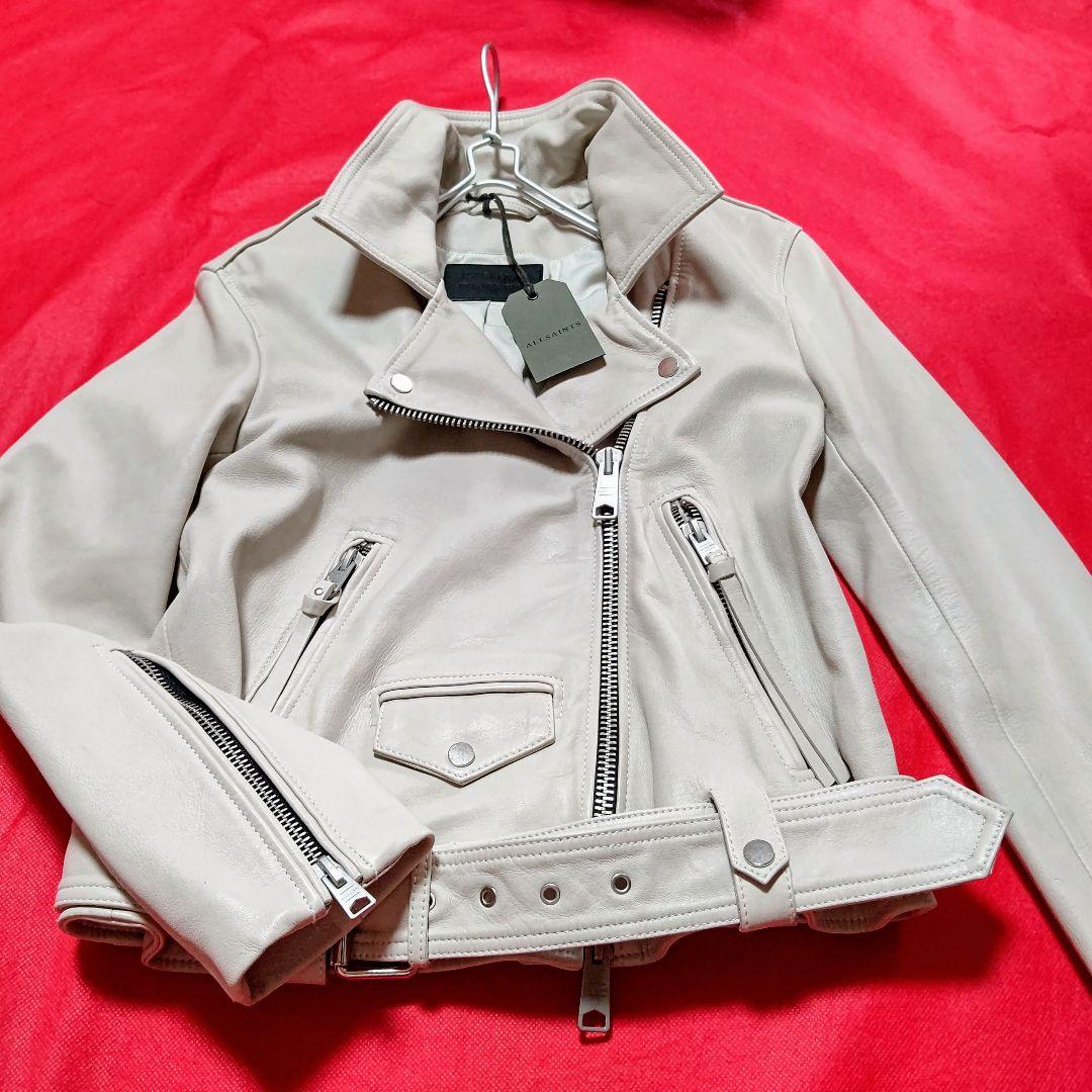 【新品 100100円】高級 ALLSAINTS シープスキン レザージャケット