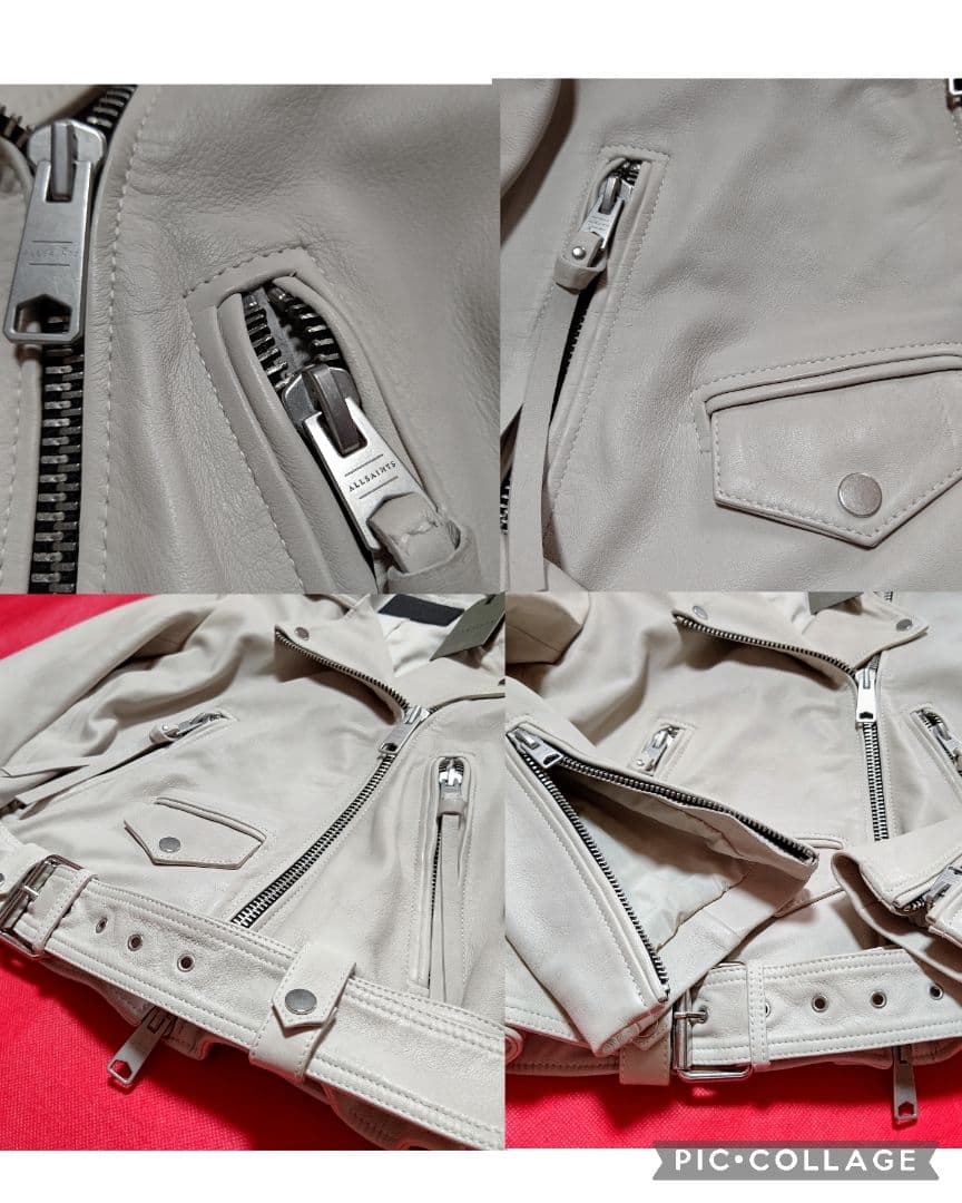 【新品 100100円】高級 ALLSAINTS シープスキン レザージャケット